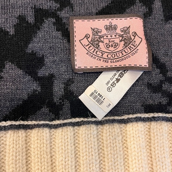 Vintage Juicy Couture 100% Wool Scarf and Hat Set in Original Box - Picture 7 of 10